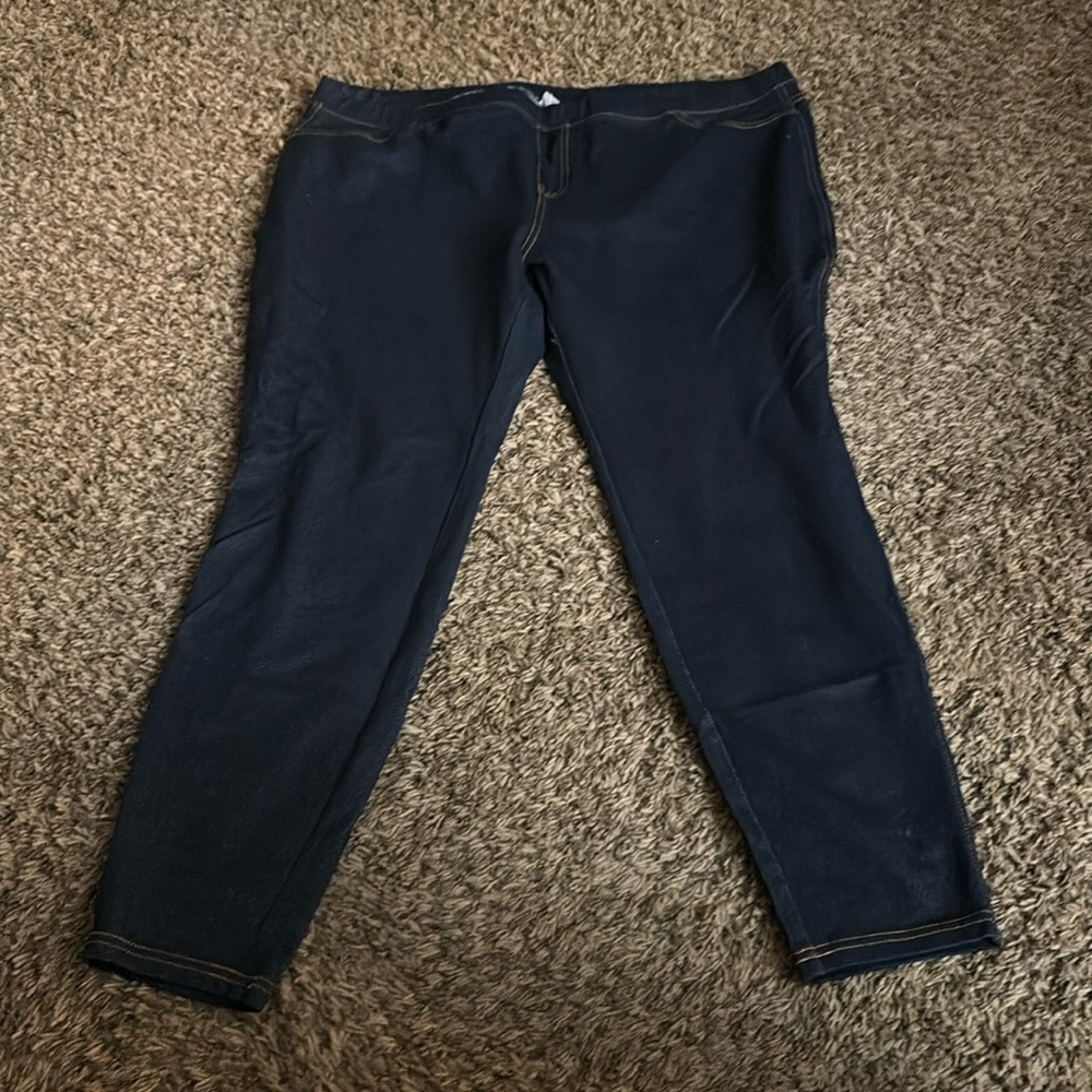 Denim knit jeggings